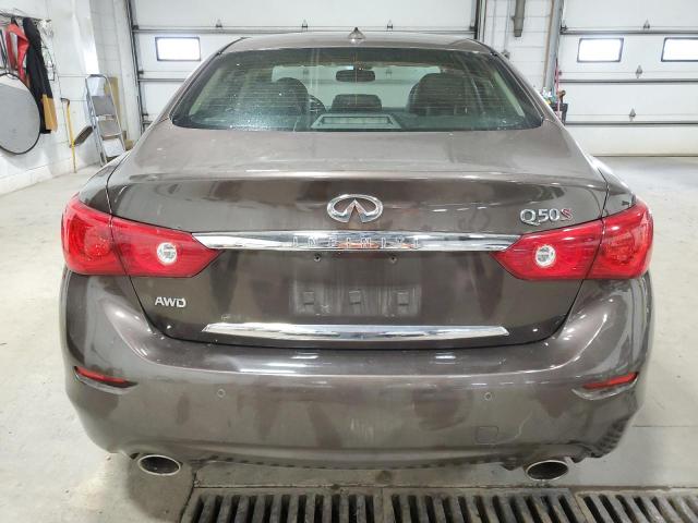 JN1BV7AR8EM701873 - 2014 INFINITI Q50 BASE Marron photo 6