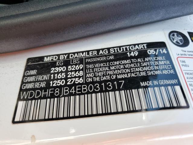 WDDHF8JB4EB031317 - 2014 MERCEDES-BENZ E 350 4MATIC WHITE photo 12