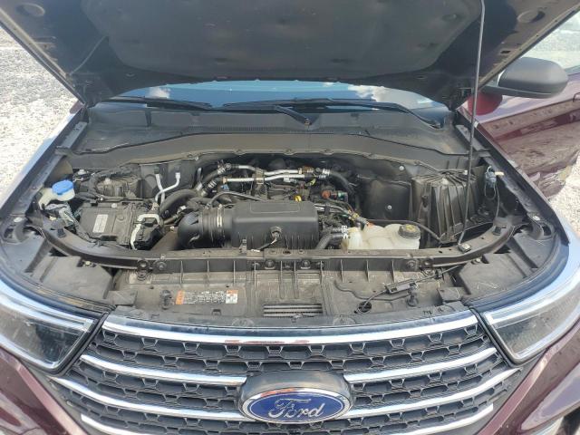1FMSK7DH1NGA46300 - 2022 FORD EXPLORER XLT BURGUNDY photo 12