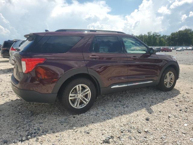 1FMSK7DH1NGA46300 - 2022 FORD EXPLORER XLT BURGUNDY photo 3
