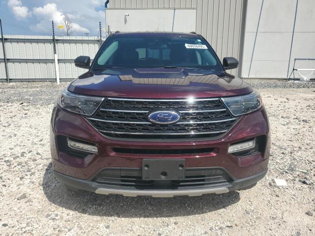 1FMSK7DH1NGA46300 - 2022 FORD EXPLORER XLT BURGUNDY photo 5