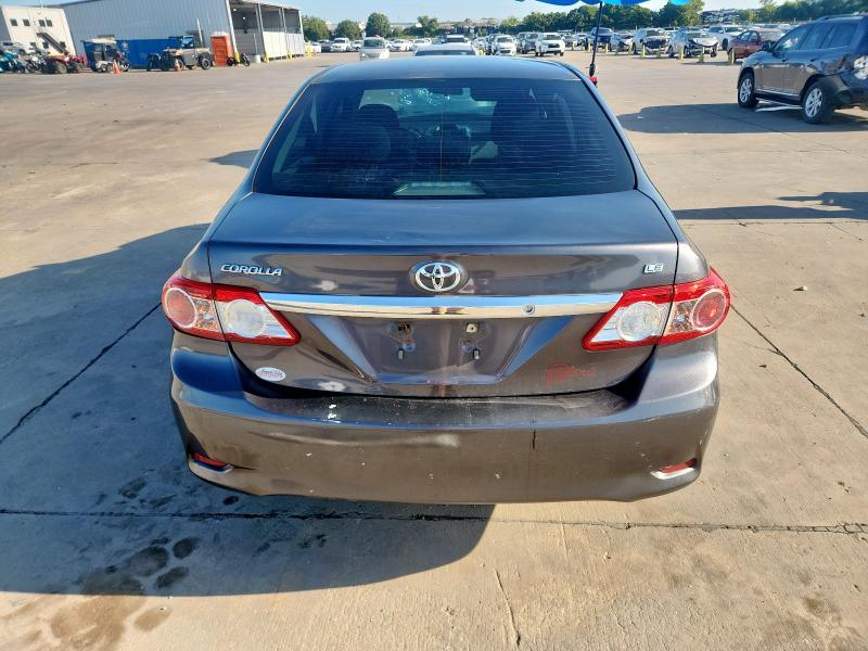 5YFBU4EE8DP177092 - 2013 TOYOTA COROLLA LE BASE GRAY photo 6