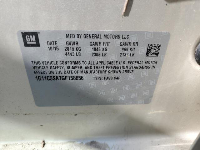 1G11C5SA7GF158656 - 2016 CHEVROLET MALIBU LIM LT 棕色 照片 12