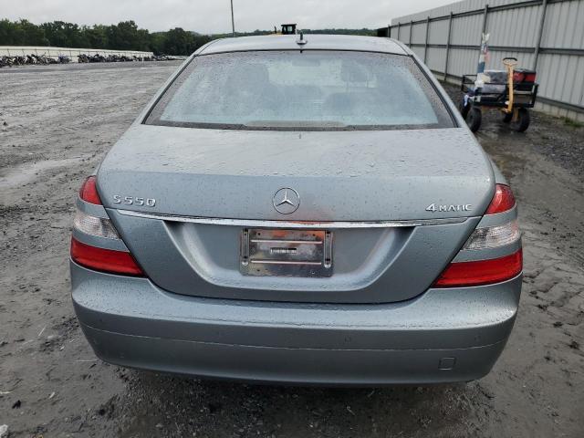 WDDNG86X48A177991 - 2008 MERCEDES-BENZ S 550 4MATIC BLUE photo 6