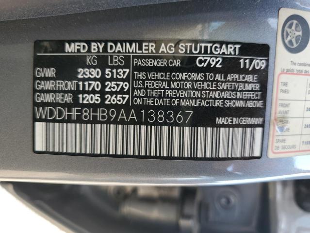 WDDHF8HB9AA138367 - 2010 MERCEDES-BENZ E 350 4MATIC SILVER photo 12