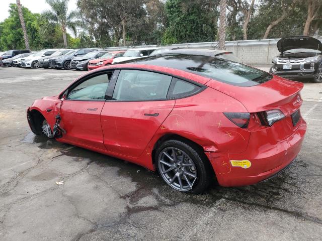 5YJ3E1EB0NF193791 - 2022 TESLA MODEL 3 წითელი ფოტო 2