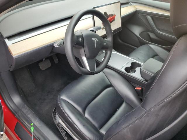 5YJ3E1EB0NF193791 - 2022 TESLA MODEL 3 წითელი ფოტო 8