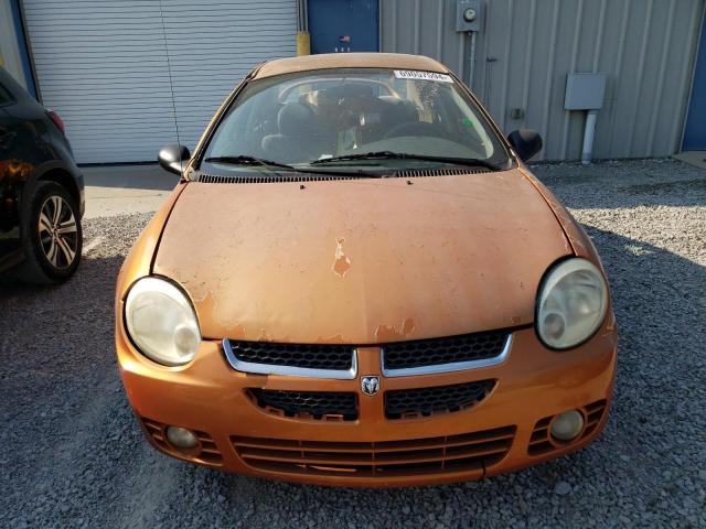 1B3ES56C85D165777 - 2005 DODGE NEON SXT ORANGE photo 5