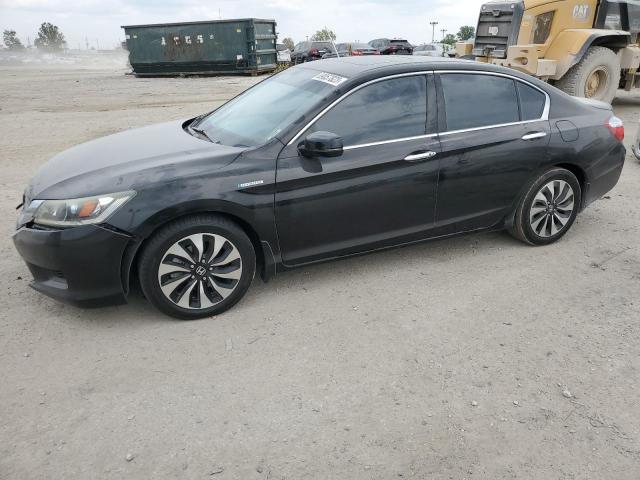 1HGCR6F59EA003412 - 2014 HONDA ACCORD HYBRID EXL GRAY photo 1