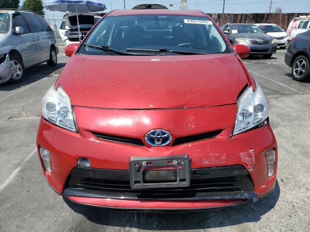 JTDKN3DU3C1539414 - 2012 TOYOTA PRIUS RED photo 5