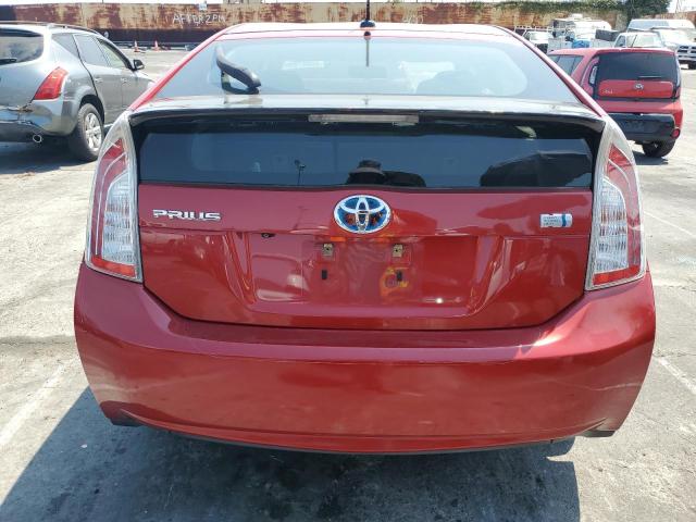 JTDKN3DU3C1539414 - 2012 TOYOTA PRIUS RED photo 6