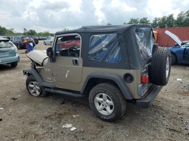 1J4FA39S24P716483 - 2004 JEEP WRANGLER X BEIGE photo 2