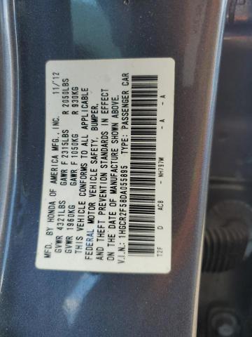 1HGCR2F58DA055895 - 2013 HONDA ACCORD SPORT CHARCOAL photo 12