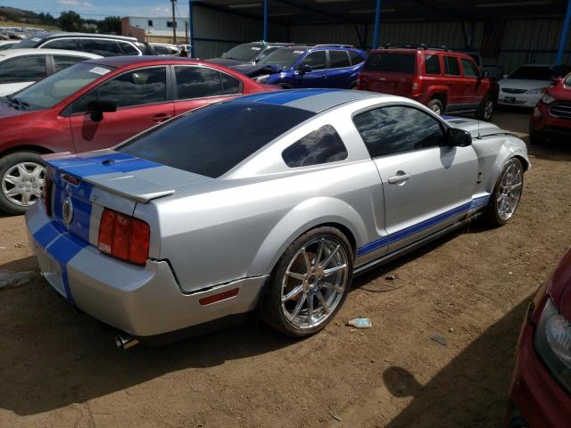 1ZVHT88S795137335 - 2009 FORD MUSTANG SHELBY GT500 SILVER photo 3