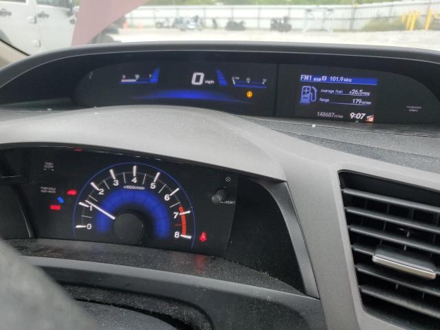 19XFB2E55CE035360 - 2012 HONDA CIVIC LX BURGUNDY photo 9