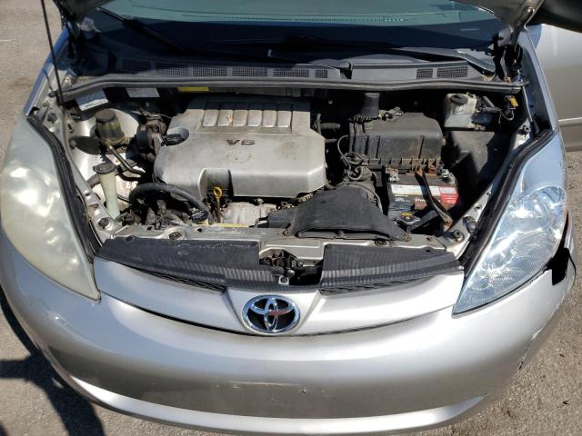 5TDZK23C78S144754 - 2008 TOYOTA SIENNA CE SILVER photo 12