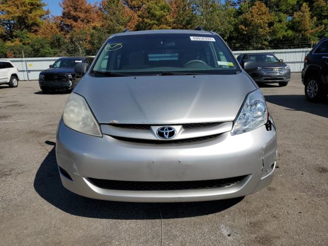 5TDZK23C78S144754 - 2008 TOYOTA SIENNA CE SILVER photo 5