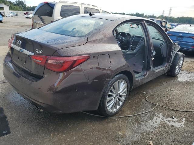 JN1EV7AP5JM358669 - 2018 INFINITI Q50 LUXE BROWN photo 3