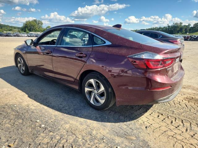 19XZE4F59KE008823 - 2019 HONDA INSIGHT EX მუქწითელი ფოტო 2