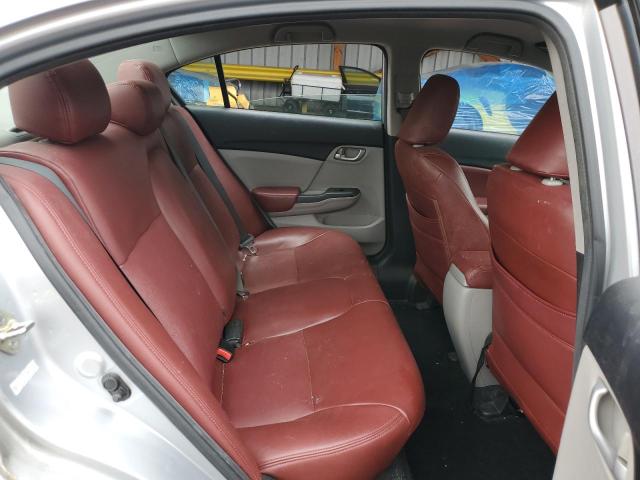 19XFB2F54DE096635 - 2013 HONDA CIVIC LX SILVER photo 10