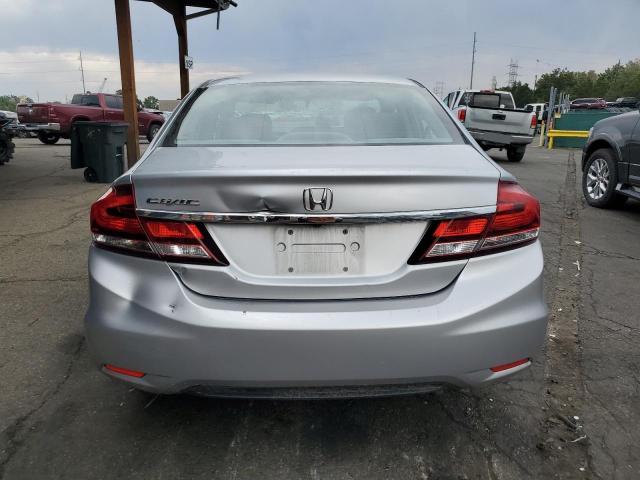 19XFB2F54DE096635 - 2013 HONDA CIVIC LX SILVER photo 6