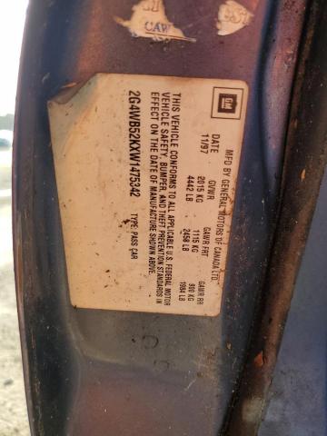 2G4WB52KXW1475342 - 1998 BUICK REGAL LS 蓝色 照片 13