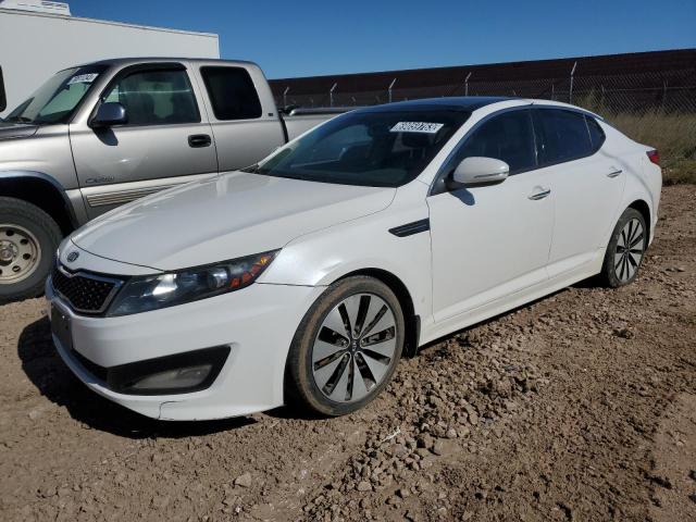 KNAGR4A69B5124706 - 2011 KIA OPTIMA SX WHITE photo 1