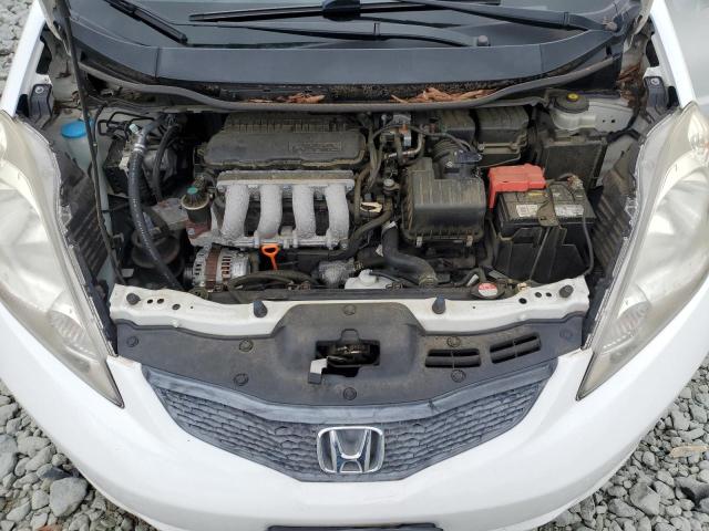 JHMGE8H59BS000521 - 2011 HONDA FIT SPORT WHITE photo 11