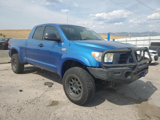 5TBBV54127S450582 - 2007 TOYOTA TUNDRA DOUBLE CAB SR5 BLUE photo 4