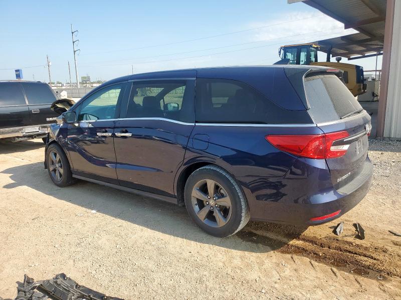 5FNRL6H5XNB012215 - 2022 HONDA ODYSSEY EX BLUE photo 2