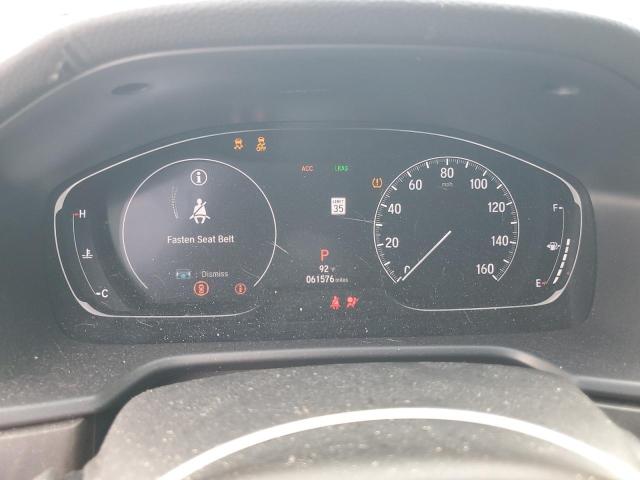 1HGCV2F96JA052682 - 2018 HONDA ACCORD TOURING WHITE photo 9