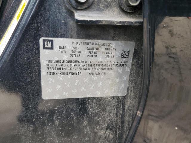 1G1BE5SM0J7154717 - 2018 CHEVROLET CRUZE LT 黑色 照片 12