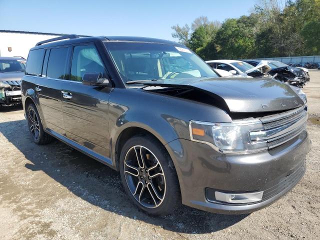 2FMHK6C82FBA17225 - 2015 FORD FLEX SEL GRAY photo 4