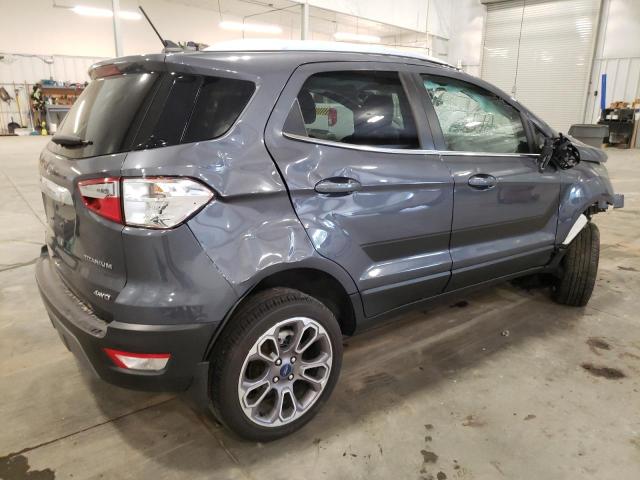 MAJ6S3KL8NC464937 - 2022 FORD ECOSPORT TITANIUM GRAY photo 3