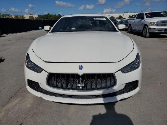 ZAM57RTA2E1126867 - 2014 MASERATI GHIBLI S WHITE photo 5