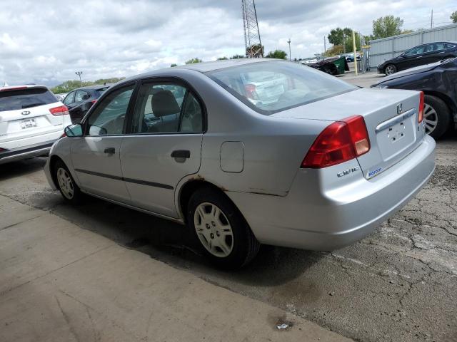 2HGES16102H583675 - 2002 HONDA CIVIC DX SILVER photo 2