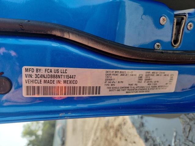 3C4NJDBB8NT115447 - 2022 JEEP COMPASS LATITUDE 蓝色 照片 13