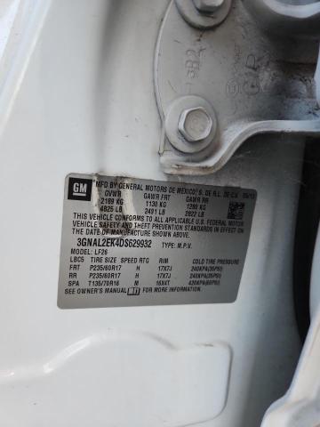 3GNAL2EK4DS629932 - 2013 CHEVROLET CAPTIVA LS WHITE photo 13