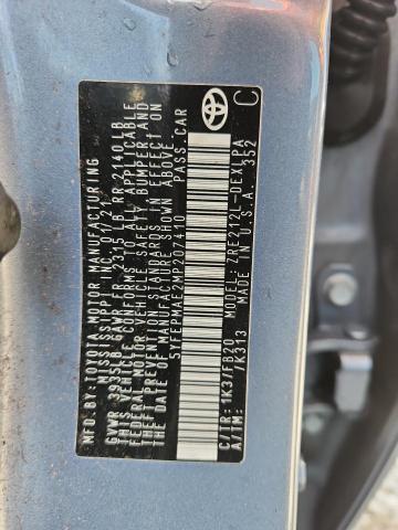 5YFEPMAE2MP207410 - 2021 TOYOTA COROLLA LE BLUE photo 13