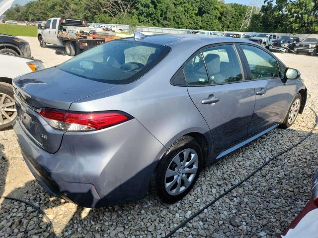 5YFEPMAE2MP207410 - 2021 TOYOTA COROLLA LE BLUE photo 3