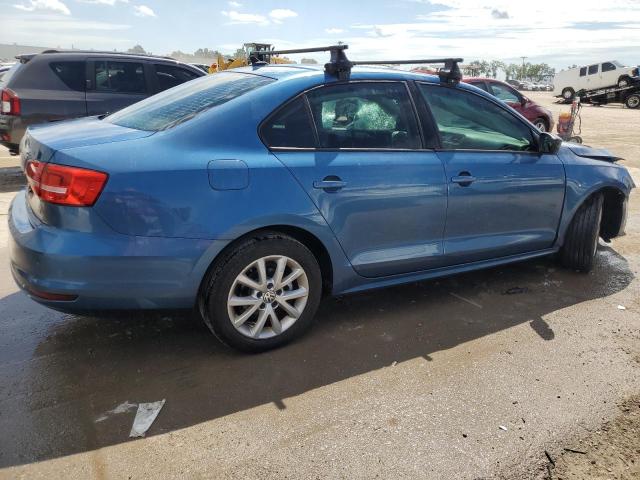 3VWD17AJ8FM259949 - 2015 VOLKSWAGEN JETTA SE BLUE photo 3