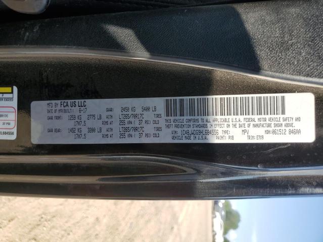 1C4BJWDG9HL684556 - 2017 JEEP WRANGLER U SPORT Siyah fotoğraf 13