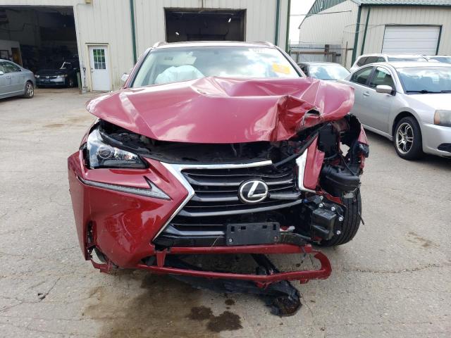 JTJBARBZ9H2125100 - 2017 LEXUS NX 200T BASE RED photo 5