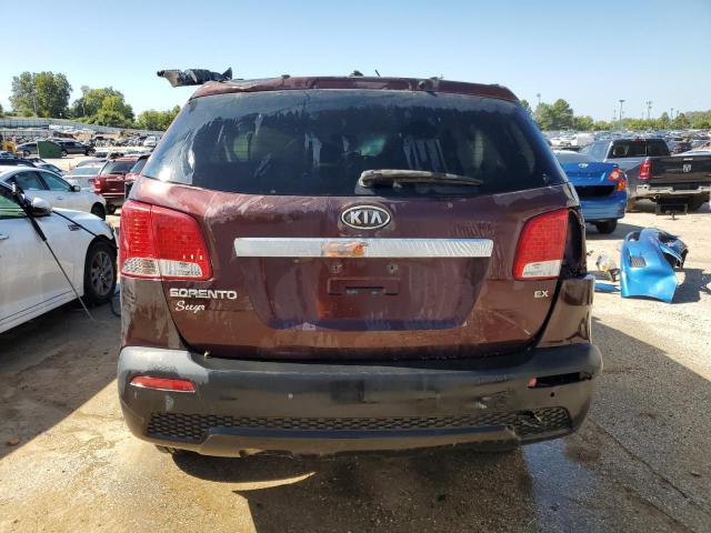 5XYKU4A62DG334859 - 2013 KIA SORENTO EX MAROON photo 6