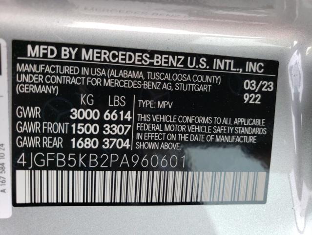 4JGFB5KB2PA960601 - 2023 MERCEDES-BENZ GLE 450 4MATIC SILVER photo 13