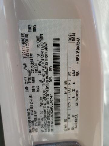 5LMCJ2C92HUL40747 - 2017 LINCOLN MKC SELECT 白色 照片 14