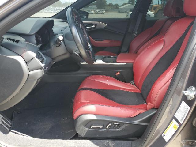 19UUB6F51NA002313 - 2022 ACURA TLX TECH A GRAY photo 7