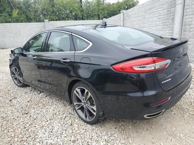 3FA6P0D95KR205837 - 2019 FORD FUSION TITANIUM BLACK photo 2