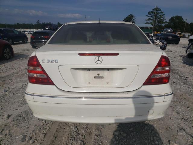 WDBRF64J15F588411 - 2005 MERCEDES-BENZ C 320 WHITE photo 6