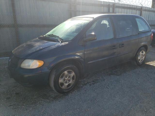 1B4GP25372B537476 - 2002 DODGE CARAVAN SE BLUE photo 1